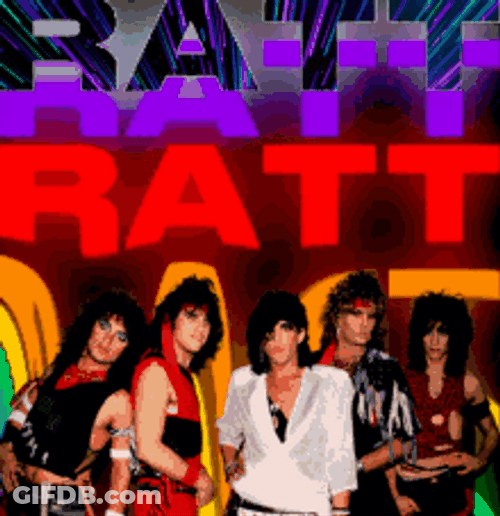 80S Ratt Band GIF