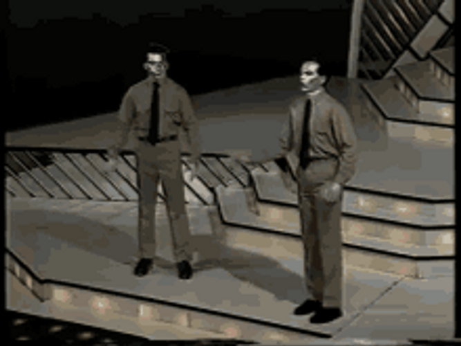 80S Robotic Dance GIF