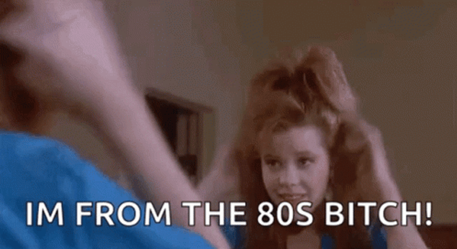 80S Woman's Hairstyle GIF