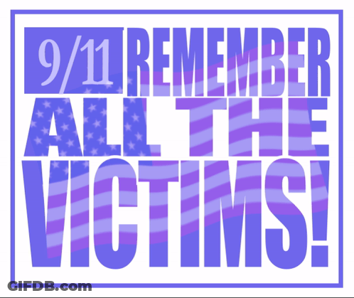 9/11 Remember All The Victims In Purple GIF