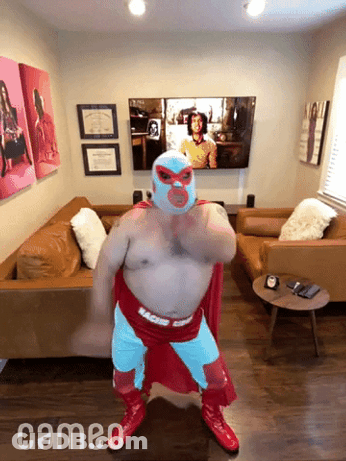 90 Day Fiancé Big Ed Nacho Libre Costume GIF