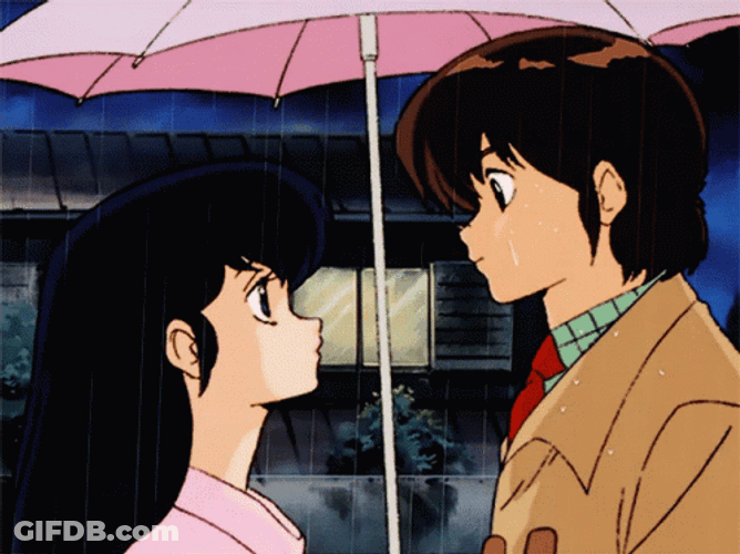 90S Anime Maison Ikkoku Kiss GIF
