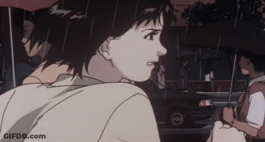 90S Anime Mima Happy And Sad Running GIF