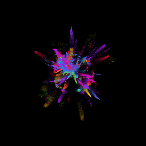 90S Color Powder Sphere GIF