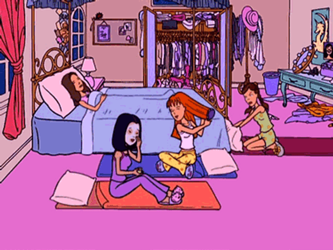 90S Daria Sleepover GIF
