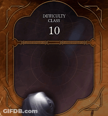 20 Sided Dice Showing Number 10 GIF
