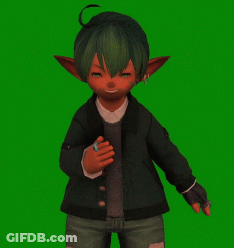 A 3D Model Of A Boy With A Green Background GIF