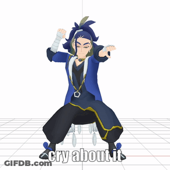 3D Cartoon Character Crying About It GIF