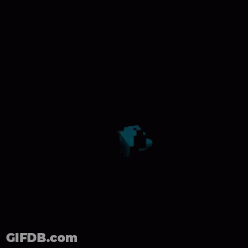 A 3D Model Of A Minecraft Monster With A Black Background GIF