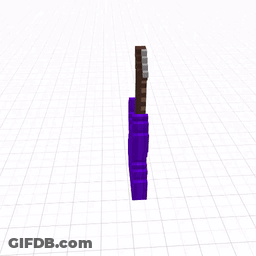 A 3D Model Of A Purple Electric Guitar GIF