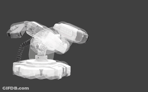 A 3D Model Of A Robotic Arm With A Coil Attached To It . GIF