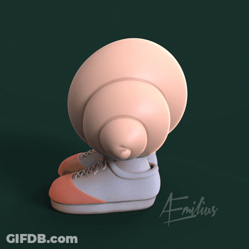 A 3D Rendering Of A Person 'S Feet With The Name Arilius On The Bottom Left GIF