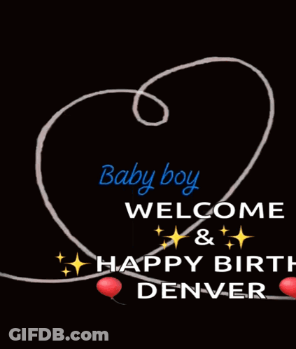 A Baby Boy Welcome And Happy Birth Denver Greeting Card GIF