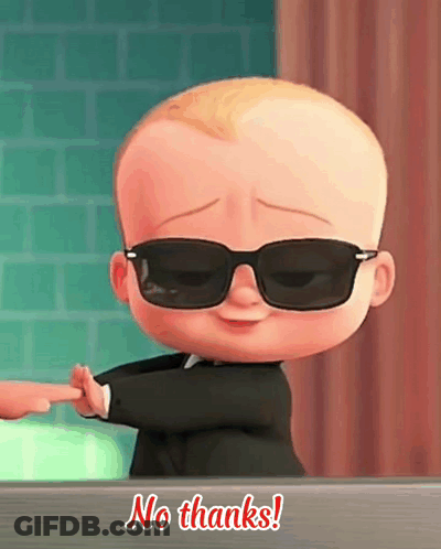 A Baby From The Boss Baby Is Wearing Sunglasses And Pointing GIF