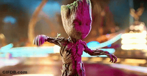 Baby Groot Dancing At Carnival GIF