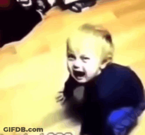 A Baby Is Crawling On The Floor And Crying . GIF