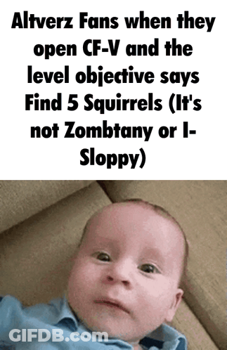 A Baby Is Laying On A Couch With A Funny Caption GIF