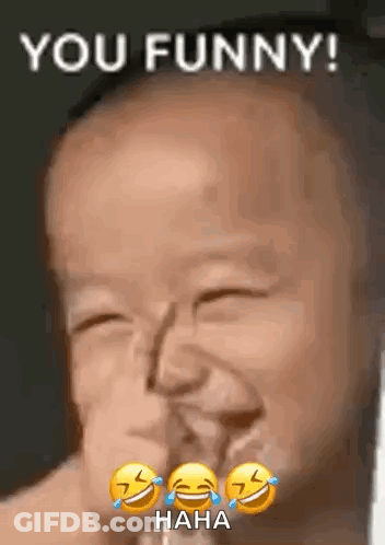 A Baby Is Making A Funny Face With Tears Coming Out Of Its Eyes . GIF
