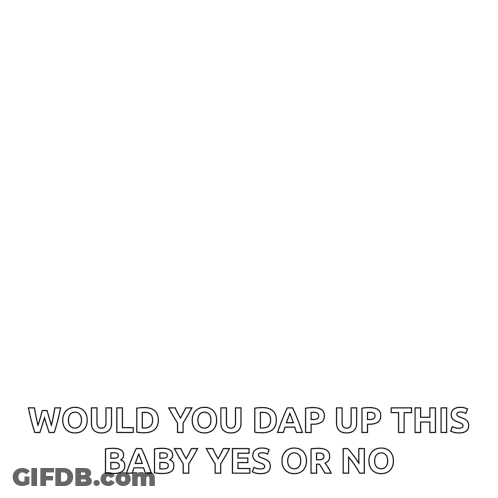 Smiling Baby Dap Up Question GIF