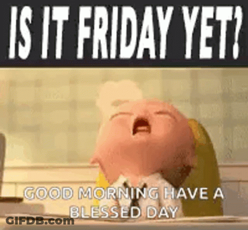 A Baby Is Yawning With A Good Morning Have A Blessed Day Message . GIF