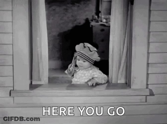 A Baby Throwing Cash From The Window GIF