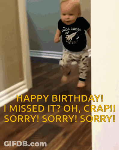 A Baby Wearing A Shirt That Says Voice Racer Is Walking Down A Hallway GIF