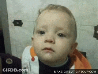 A Baby With A Sad Look On His Face Is Being Made Into A Gif By Gifsoup.com GIF