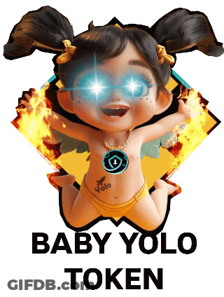 A Baby Yolo Token With A Picture Of A Baby GIF
