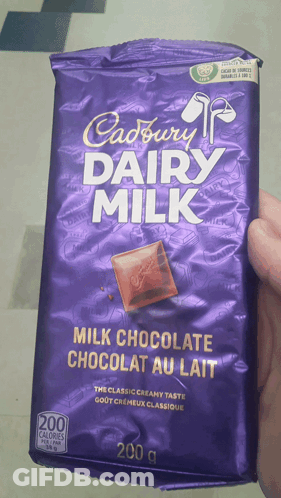 A Bag Of Cadbury Dairy Milk Milk Chocolate GIF