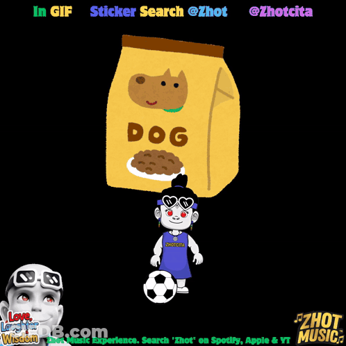 A Bag Of Dog Food Is Shown In A Sticker Search By Zhot GIF