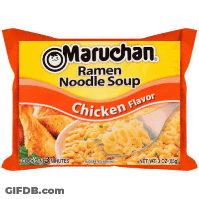 A Bag Of Maruchan Chicken Ramen Noodle Soup GIF