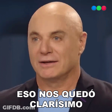A Bald Man In A Suit Says " Eso Nos Quedo Clarisimo " In Spanish GIF