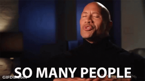 A Bald Man Is Making A Funny Face And Says So Many People GIF