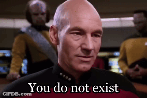 A Bald Man Is Standing In Front Of A Group Of Men And Says You Do Not Exist . GIF