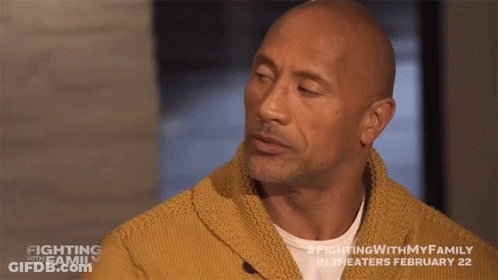 A Bald Man Is Wearing A Yellow Sweater With The Words Fighting With My Family On The Bottom GIF