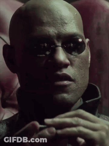 A Bald Man Wearing Sunglasses And A Leather Jacket Looks At The Camera GIF