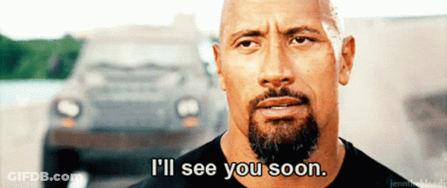 A Bald Man With A Beard Says " I 'Ll See You Soon " GIF