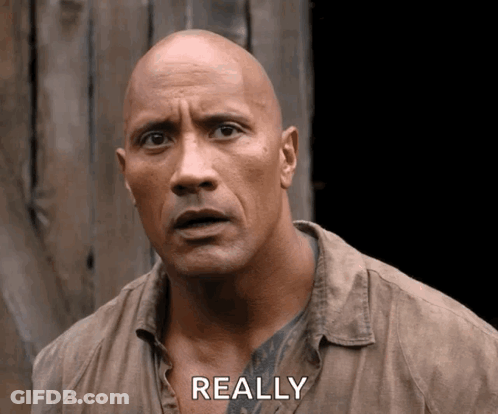 A Bald Man With A Surprised Look On His Face And The Word Really Below Him GIF