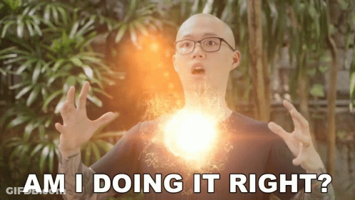 Bald Man With Glasses Saying Am I Doing It Right GIF