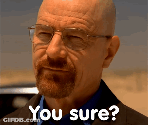 A Bald Man With Glasses Says You Sure GIF