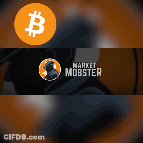 A Banner For Market Mobster Shows A Man In A Circle GIF