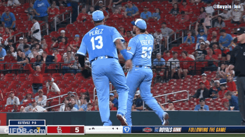 A Baseball Game Between The Royals And Cardinals GIF