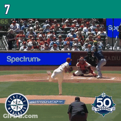 A Baseball Game Between The Seattle Mariners And The Dodgers GIF