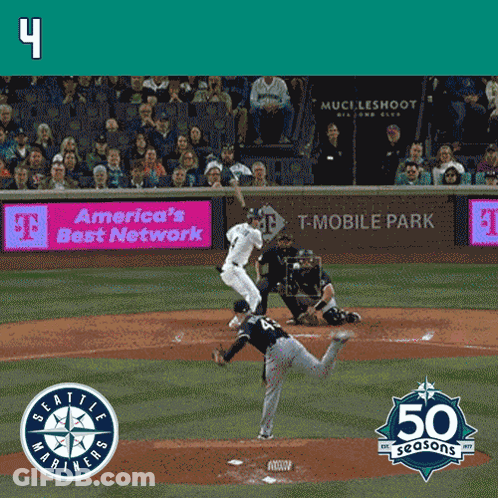 A Baseball Game Between The Seattle Mariners And The T Mobile Park Team GIF