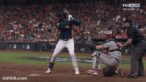 A Baseball Game Is Being Broadcast On Fs1 GIF