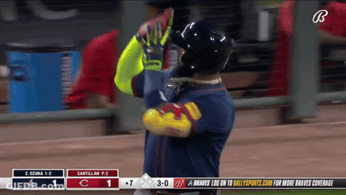 A Baseball Game Is Being Played And The Score Is 0-3 GIF