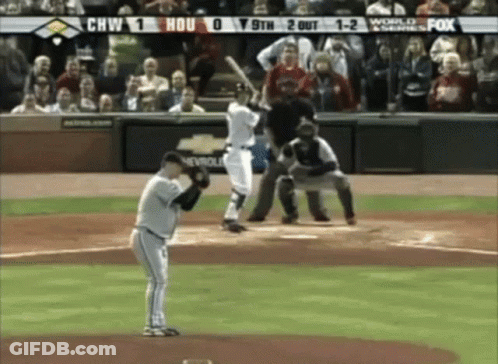 A Baseball Game Is Being Played And The Score Is 1-2 GIF