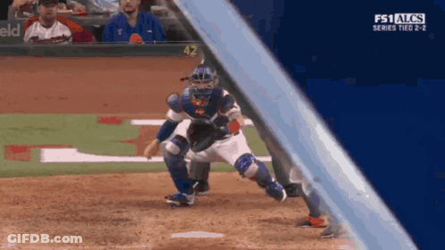 A Baseball Game Is Being Played And The Score Is 42 To 2 GIF