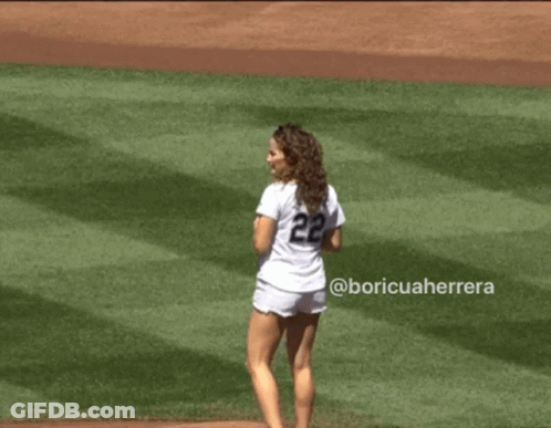 A Baseball Game Is Being Played At A Stadium With A Sign That Says ' San Diego Field ' GIF