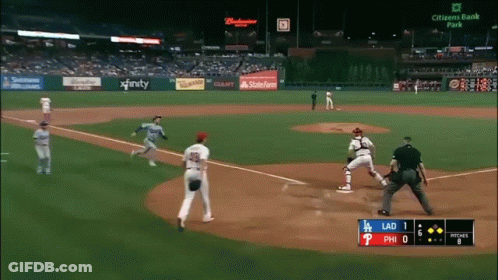 A Baseball Game Is Being Played At The Citizens Bank Park GIF